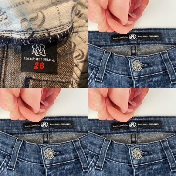 Rock & Republic Limited Edition Jeans Size 26 - Picture 8 of 8
